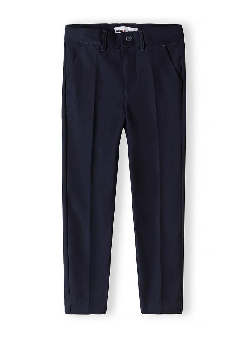 مينوتي Boys slim fit navy blue formal trousers 3-15 years